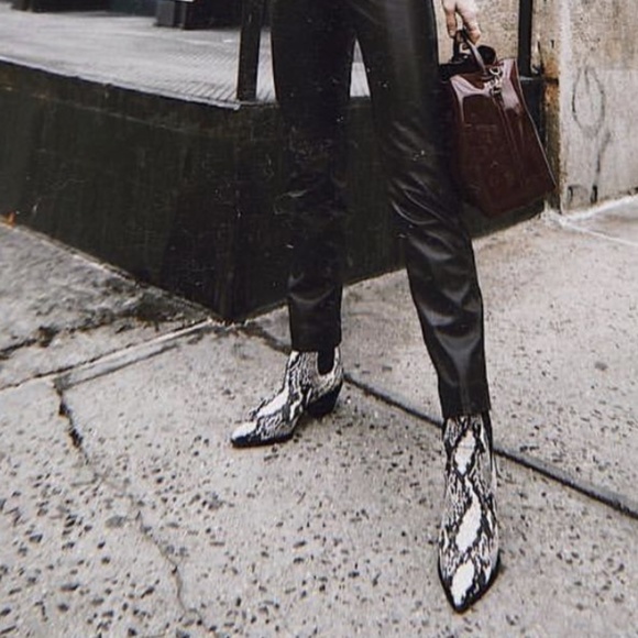 Paige snakeskin embossed leather boots. New never worn with box and dust bags. - Picture 11 of 13